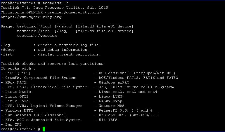    testdisk