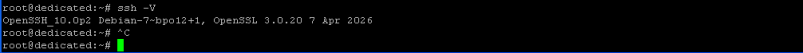 $ ssh &ndash;V