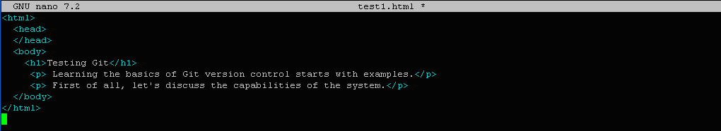 $ git add test1.html
