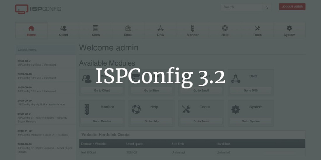   :  ISPConfig 3.2   Debian 10 (Buster)