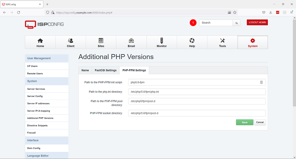    PHP-FPM Settings