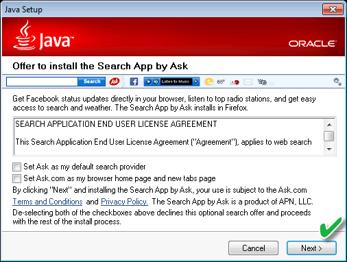 java next