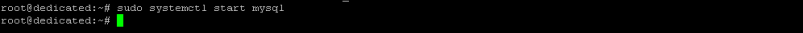 $ sudo systemctl start mysql