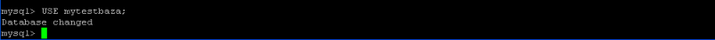 USE mytestbaza; 