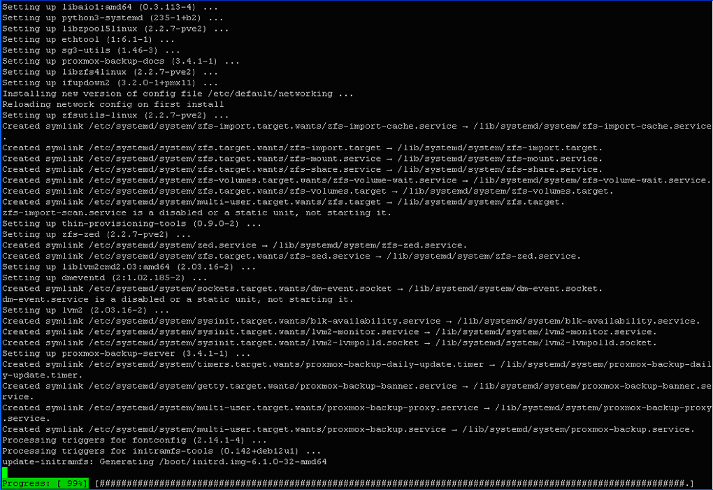 $ apt install proxmox-backup-server-2
