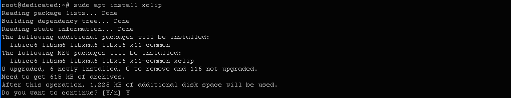 $ sudo apt install xclip