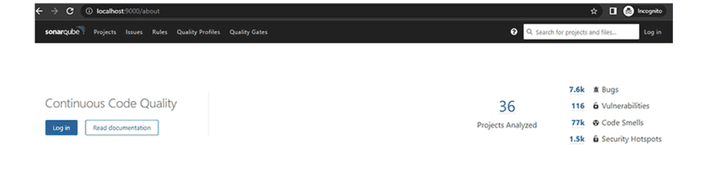 ������ ���������� SonarQube