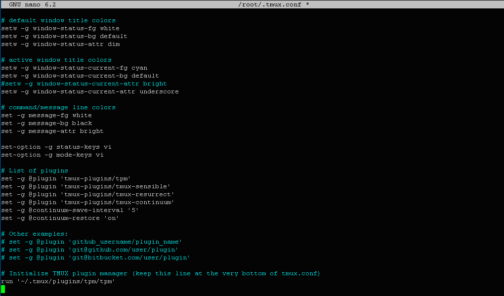 �������������� ����� .tmux.conf