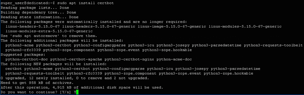 ��������� Certbot