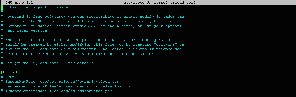 ��������� � ����� journal-upload.conf