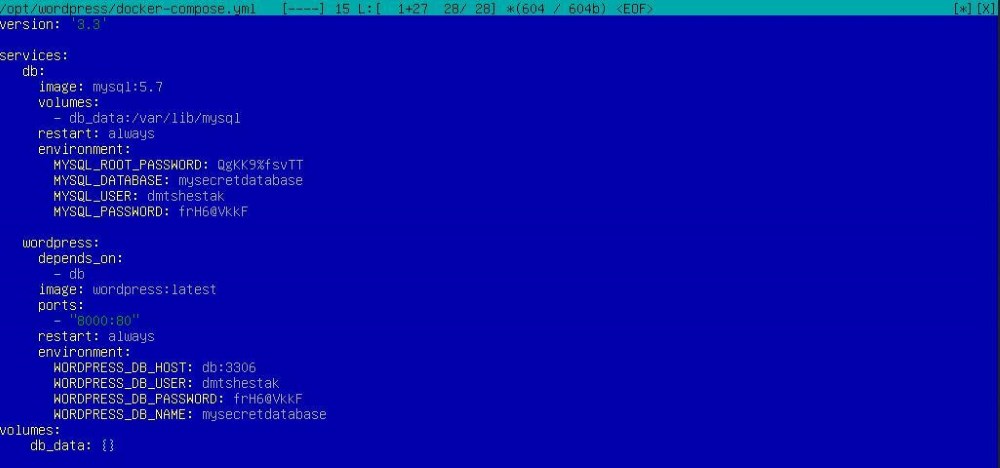 Создание файла сценария и просмотр его содержимого