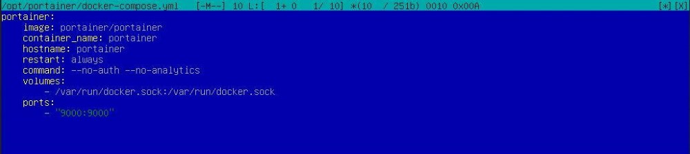 Установка Portainer через Docker-compose