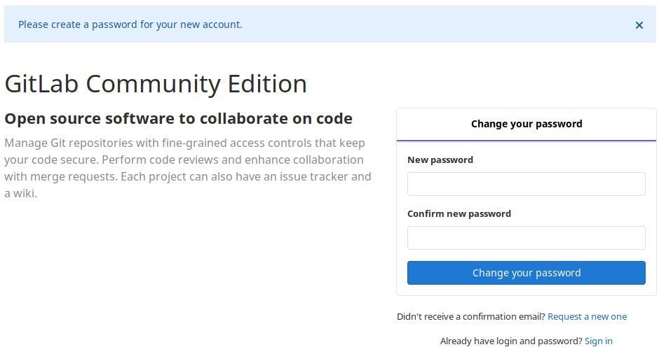 Создание нового пользователя.