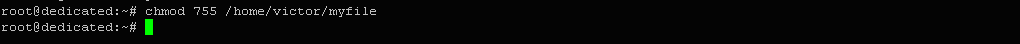$ chmod 755 /home/victor/myfile