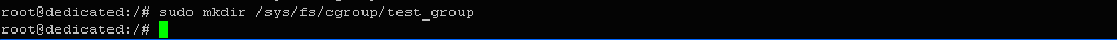 $ sudo mkdir /sys/fs/cgroup/test_group