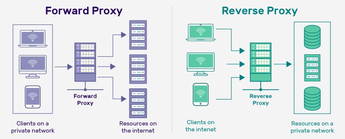 Чим reverse proxy відрізняється від звичайного proxy