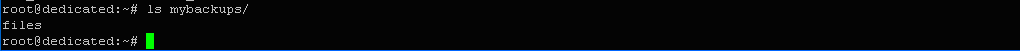 $ ls mybackups/